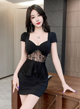 性感连衣裙按摩技师工作服