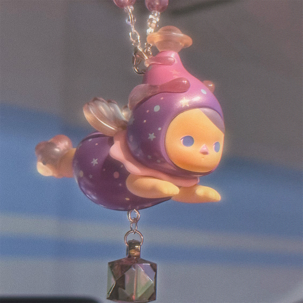 泡泡玛特pucky毕奇飞行系列汽车挂件车内吊饰后视镜车载挂饰可爱