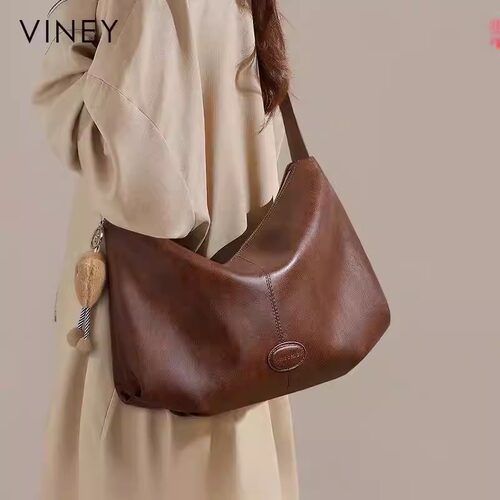 Viney托特包包女士2026新款女包夏季真皮单肩斜挎包大容量云朵包