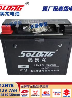 适用豪爵DKS150 DK150/125S DK125R/150R EH150电瓶 电池12N7B-BS