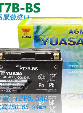 雅马哈SMAX155 FORCE155 BWS125劲战125 GTR125电瓶YT7B-BS蓄电池
