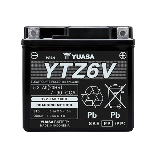 GS汤浅YUASA YTZ6V 6S FTZ/GTZ6V YTZ7S FTZ7S摩托车电瓶启停电池