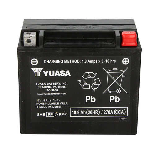 Ural乌拉尔750边三轮庞巴迪X3维京600汤浅电瓶12V18.9AH蓄电池