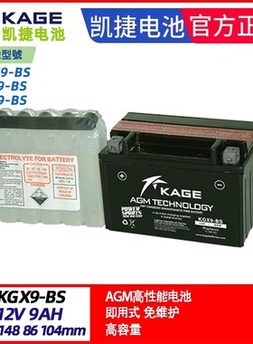 KGX9-BS凯捷台荣150 XSUV250 T9 T10开拓者400捍卫者KAGE电瓶电池