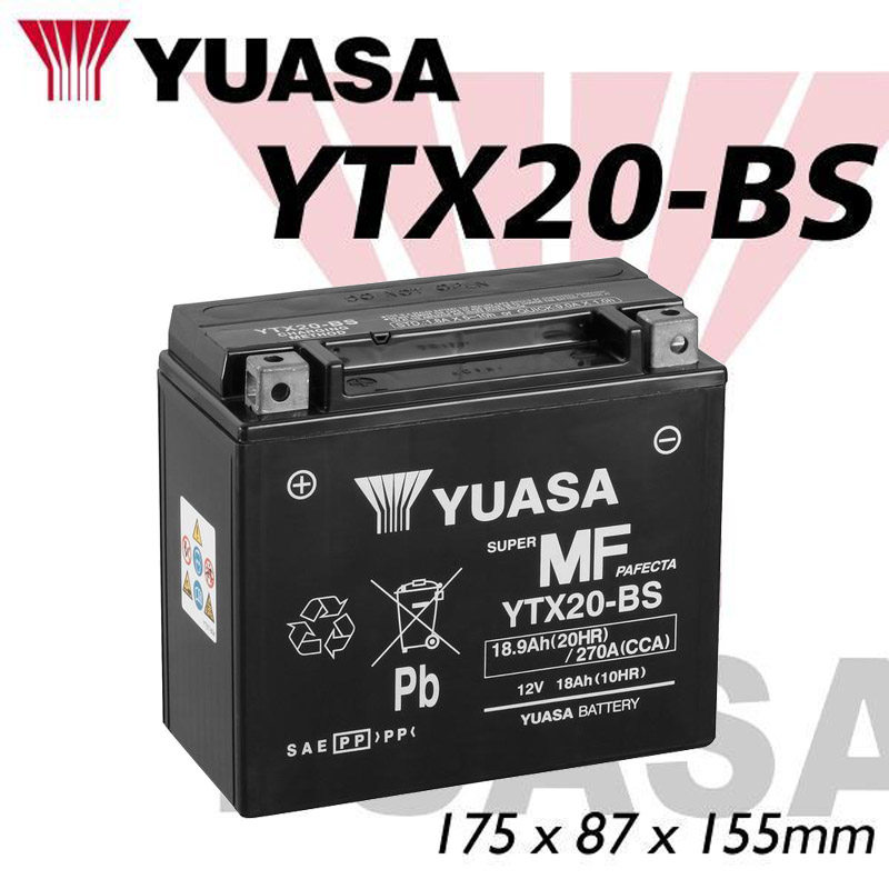 YTX20-BS摩托古兹1400 1380 California加州MGX-21电瓶12V18A电池