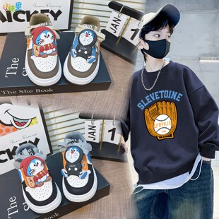 男童运动鞋2026新款春季男孩低帮板鞋学生儿童鞋子小童中童滑板鞋