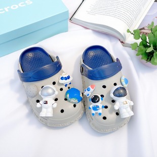 软底男小孩洗澡防滑男孩拖鞋 儿童室内家居洞洞鞋 夏 夏季 男童凉拖鞋