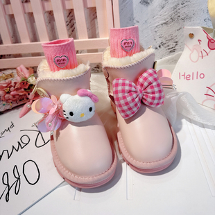 儿童保暖加绒加厚雪地靴2025新款冬季女童东北零下40度外穿大棉鞋