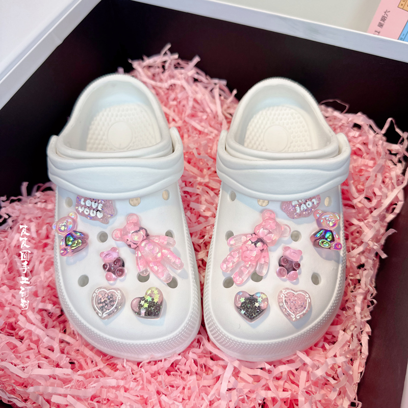 女童爱心小熊洞洞鞋2026新款夏季儿童可爱拖鞋外穿防滑夏天沙滩鞋,童鞋/婴儿鞋/亲子鞋,儿童洞洞鞋,淘宝优惠券,粉丝福利购,淘宝优惠卷