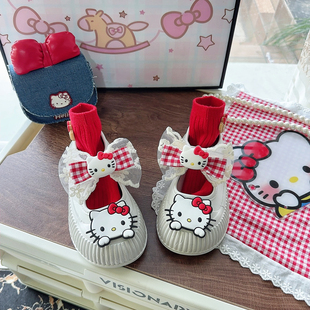 儿童巨好看帆布鞋女款2026新款女童白色饼干鞋浅口单鞋软底轻便女