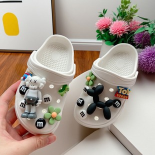 女孩外穿小朋友夏天凉拖 防滑儿童包头一体拖鞋 男童女童洞洞鞋 夏季