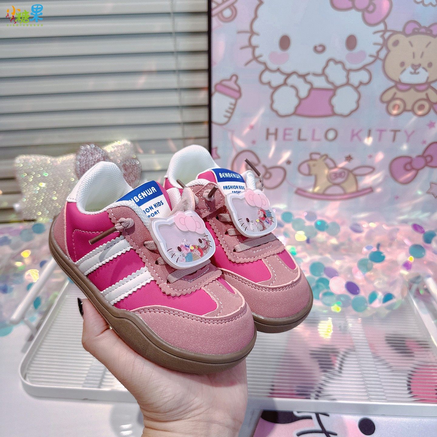 女童德训鞋2026新款春秋季儿童平底阿甘鞋软底轻便运动鞋女款板鞋