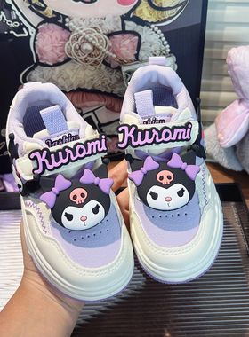 女童紫色低帮板鞋2026新款春秋季儿童运动鞋小童中童休闲透气百搭