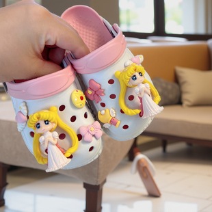 女童公主风拖鞋夏天儿童洞洞鞋女款外穿洋气防滑女孩宝宝小孩凉拖