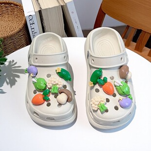 女童拖鞋外穿洋气增高厚底夏款室外外穿时尚洋气中大童儿童洞洞鞋