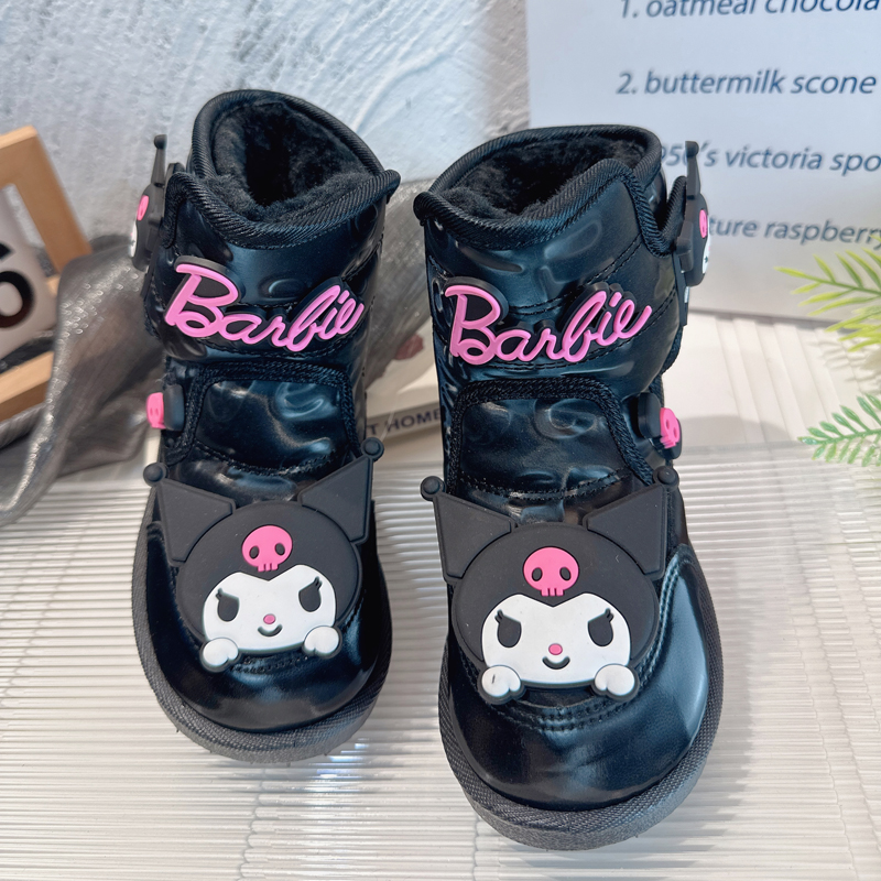 女童冬季加厚绒毛洋气雪地靴