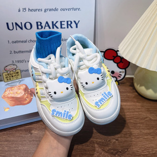 女童白色运动鞋2026新款春款儿童鞋子女款女孩系鞋带板鞋轻便软底