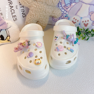 中大童包头沙滩鞋 女孩厚底洞洞鞋 增高儿童夏天外穿防滑女童凉拖鞋