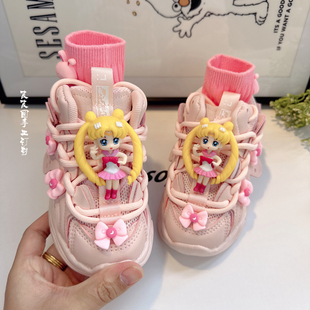 儿童老爹鞋女款2026新款女童鞋子春秋季运动鞋春款网面透气网鞋潮