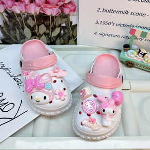 儿童凉拖鞋2026新款女孩泳池夏天外穿外出游泳防滑女童沙滩洞洞鞋