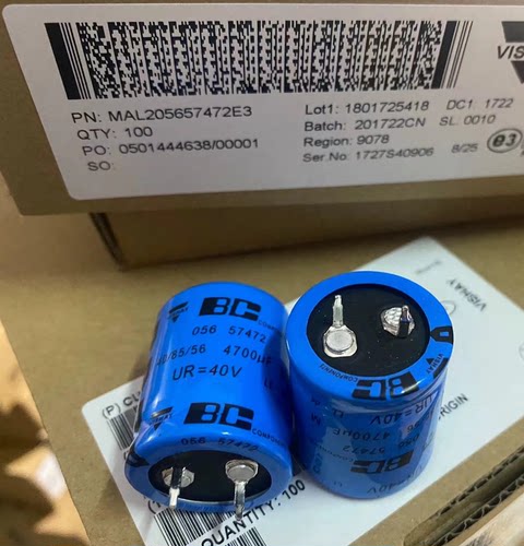 荷兰YISHAY飞利浦BC滤波电解40V 4700UF电容可代35V 原装正品