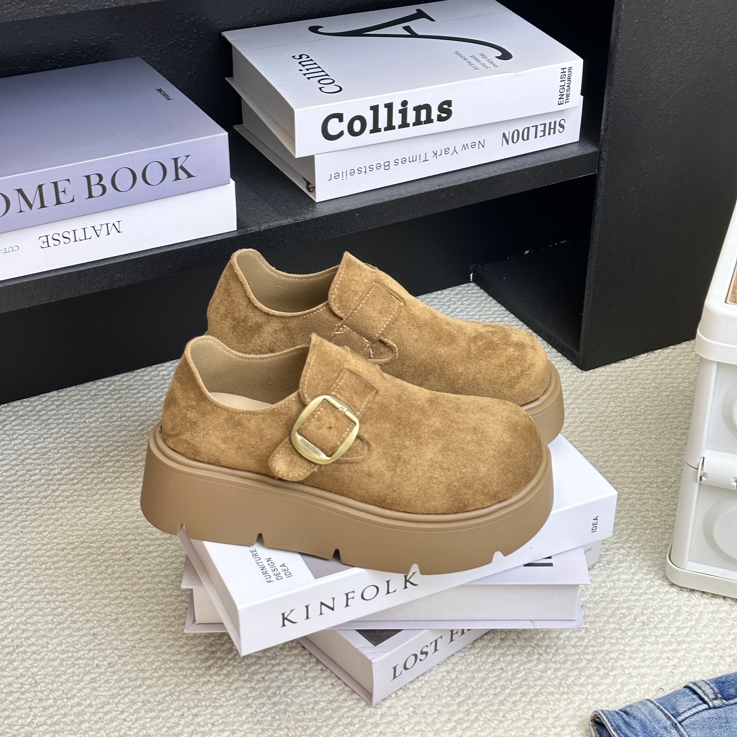 小个子厚底增高勃肯鞋