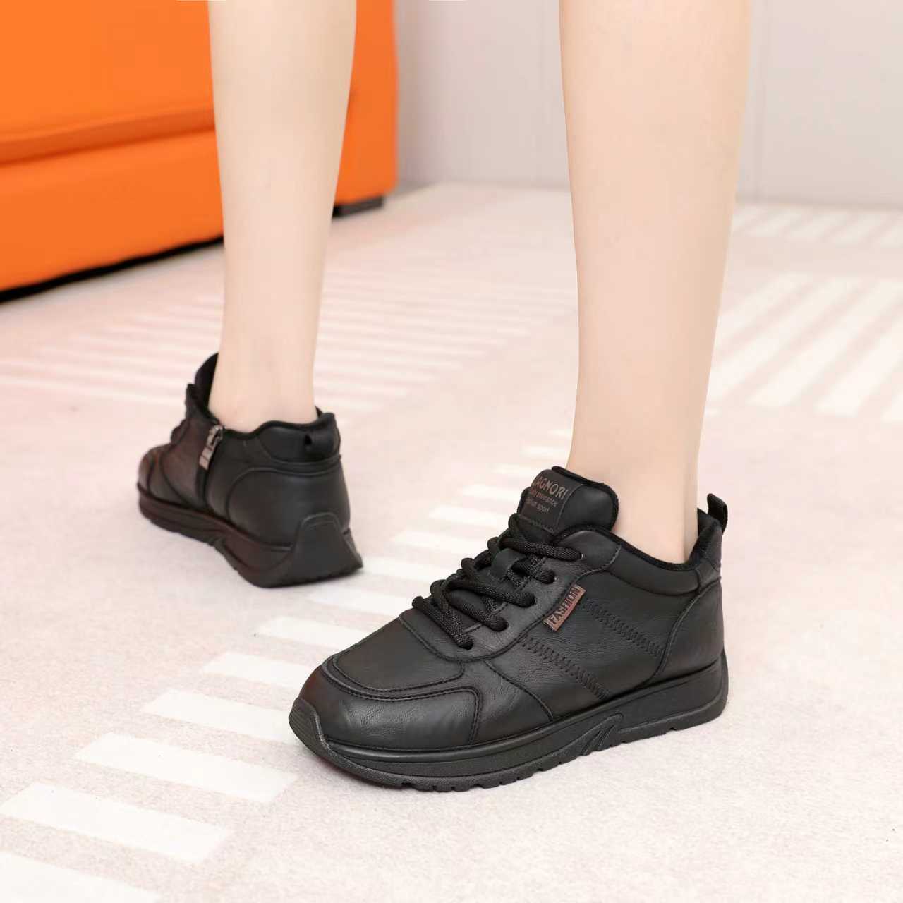 25冬季新款加绒女鞋时尚休闲鞋