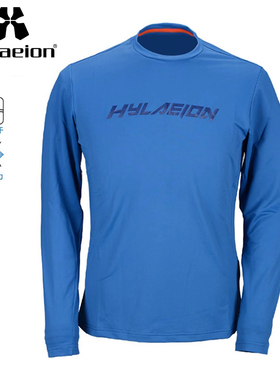 hylaeion热带雨林户外速干T恤长袖男士春秋运动圆领薄款宽松上衣