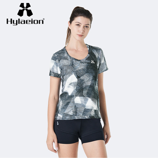 Hylaeion热带雨林户外运动短袖女装t恤速干透气弹力圆领上衣夏季