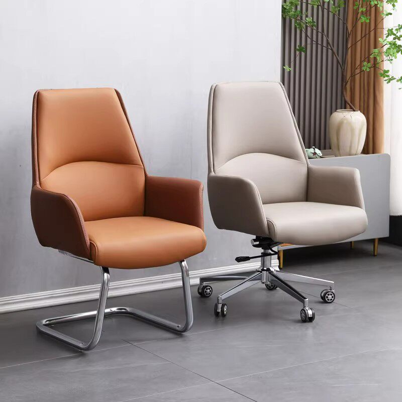 办公椅舒适久坐电脑椅会议椅家用椅子商务皮质会议室转椅老板椅