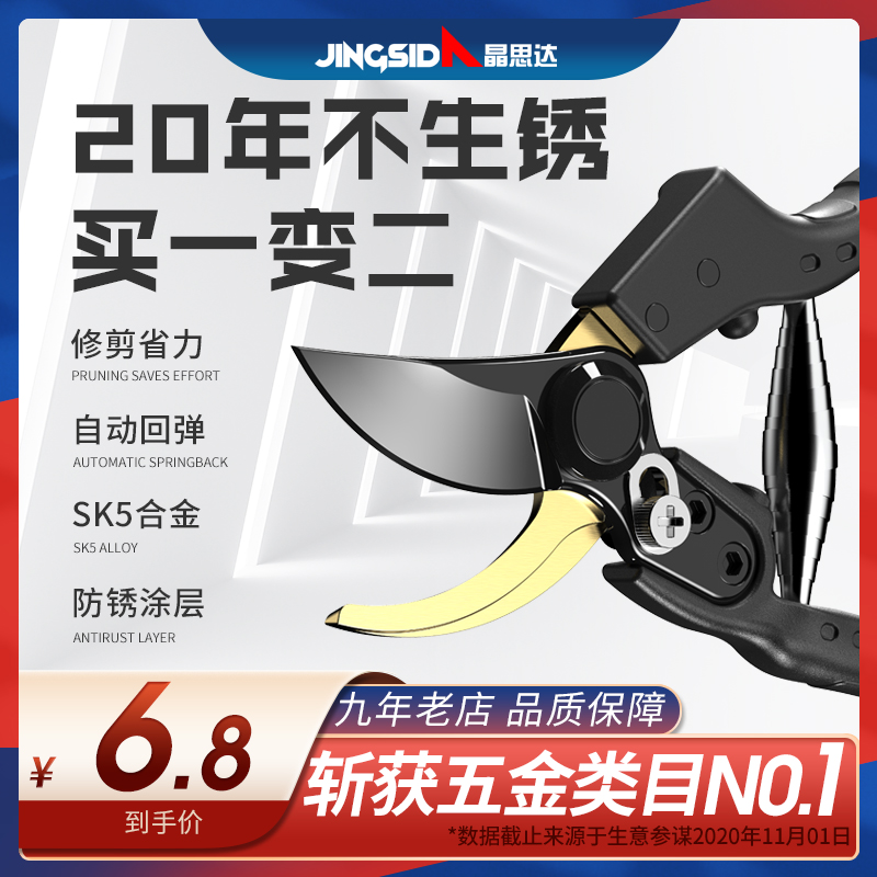 剪枝果树修枝剪刀园艺修剪树枝园林省力修花枝剪家用强力剪子神器