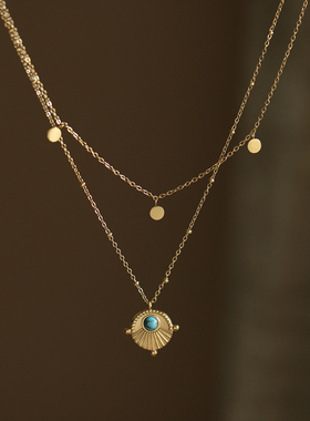 包邮！民族风波西米亚双层锁骨链项链  0.01KG