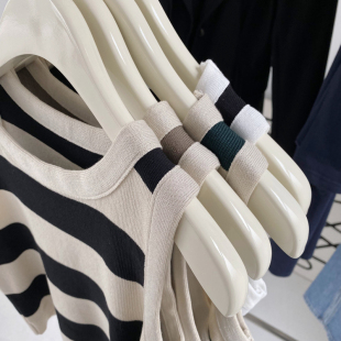 拼色条纹背心针织衫 0.15KG 内搭女无袖 春季 包邮 B292