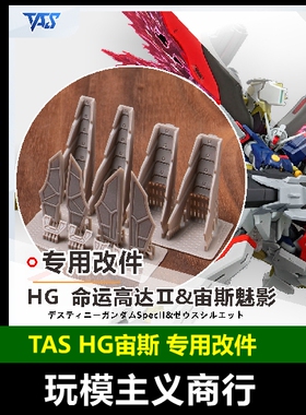 包邮 TAS沉迷者 万代HG命运高达2型宙斯魅影SEED 高精度改件改造