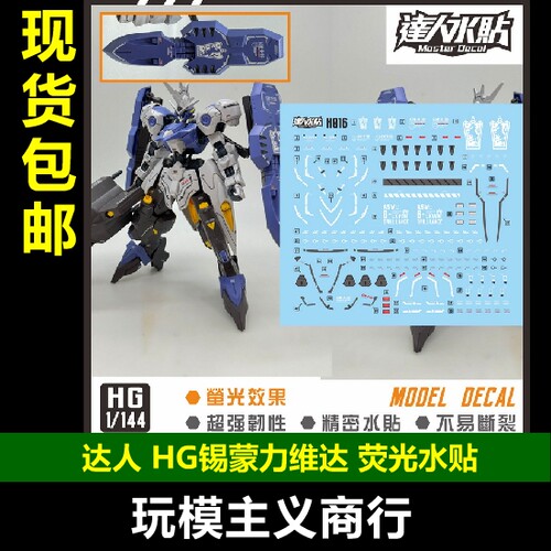 锡蒙力维达1/144荧光水贴