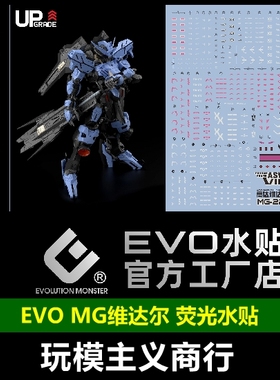 包邮 EVO MG维达尔水贴 VIDAR 铁血孤儿团 大舅哥 高清 荧光 水贴