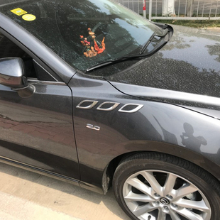 汽车叶子板侧出风口装 饰车贴发动机盖仿真个性 出风口鲨鱼腮改装