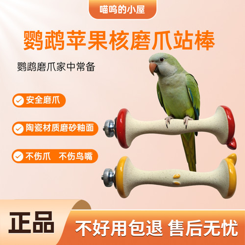 鹦鹉陶瓷站杆磨爪不伤鸟嘴