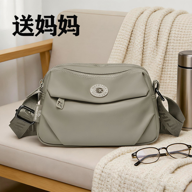 2026新款宽肩带防水尼龙中老年女包妈妈婆婆斜挎包奶奶包轻便小包