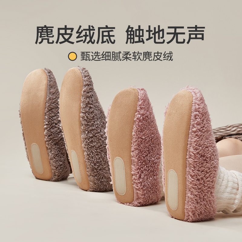 日本室内包跟保暖棉拖鞋女冬