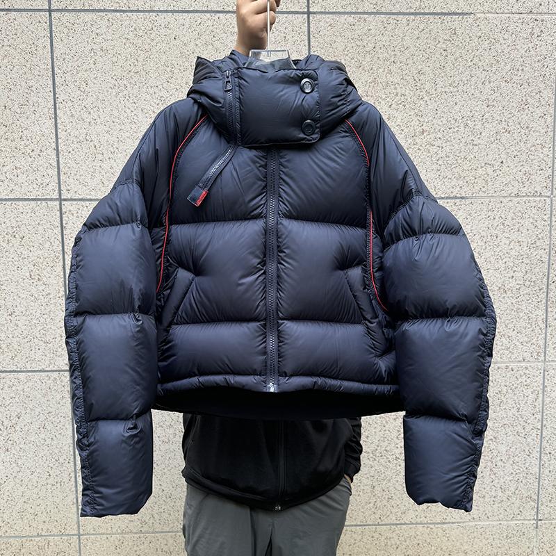 短款北方抗寒连帽加厚羽绒服女