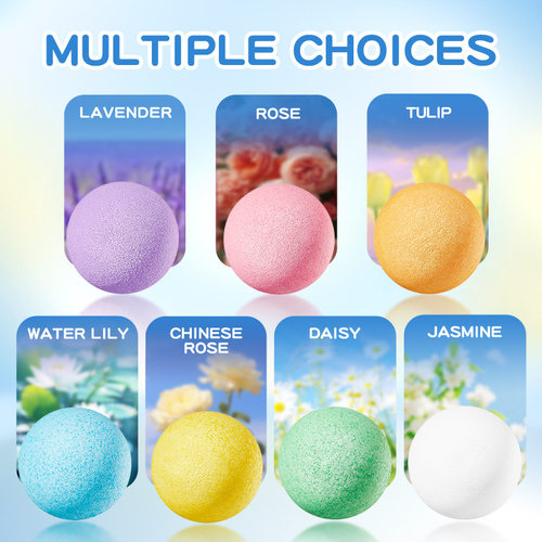 Full SADOER Romantic Floral Bath Salt Ball (Sinking Ball) C