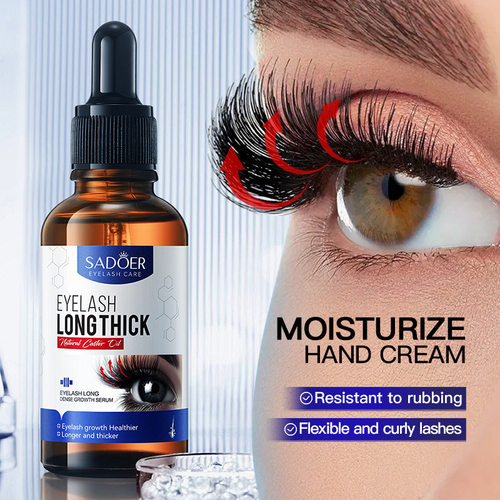 Full volume curling eyelash thick eye black SADOER slender