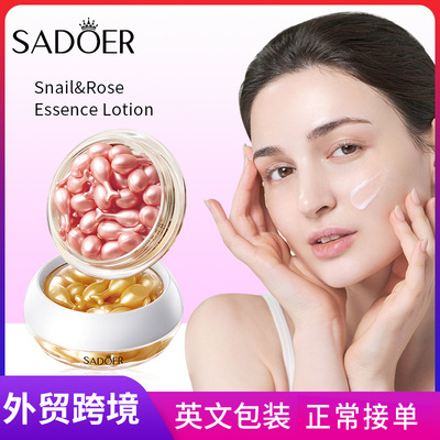 Full SADOER Snail Rose Capsule essence Milk Moisturizing&Mo
