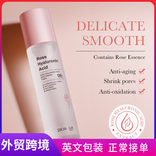 Full BIOAOUA Rose Hyaluronic Acid Moisturizing Toner Moistu