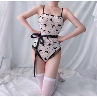 one underwear Sexy sling printed women lingerie piece