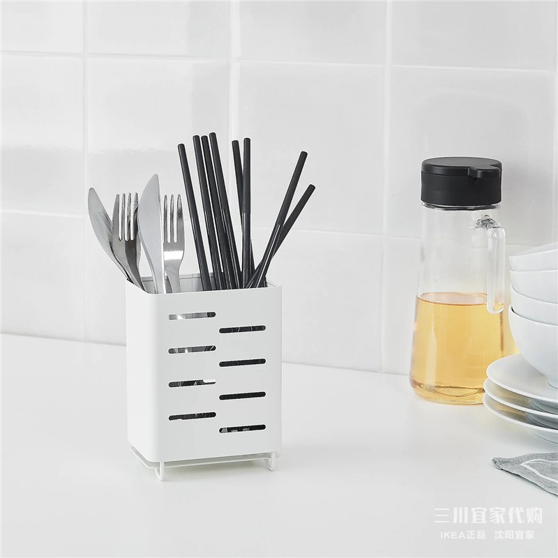 宜家奥夫斯泰刀架厨房用置物架筷笼刀架一体砧板锅盖架刀具收纳架