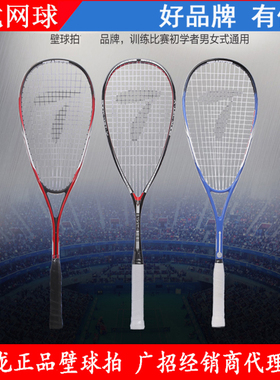 包邮正品 天龙壁球拍 碳素初学高各级别轻壁球拍  送手胶壁球护腕