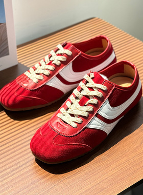 薄底德训鞋运动休闲复古阿甘鞋平底男百搭情侣款