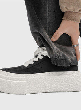 夏季新款情侣鞋内增高小白鞋休闲板鞋男女同款